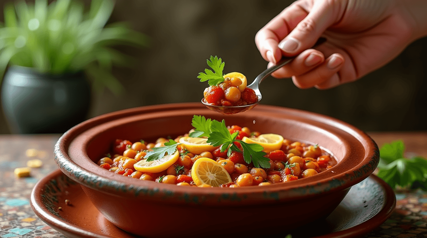 Moroccan chickpea stew