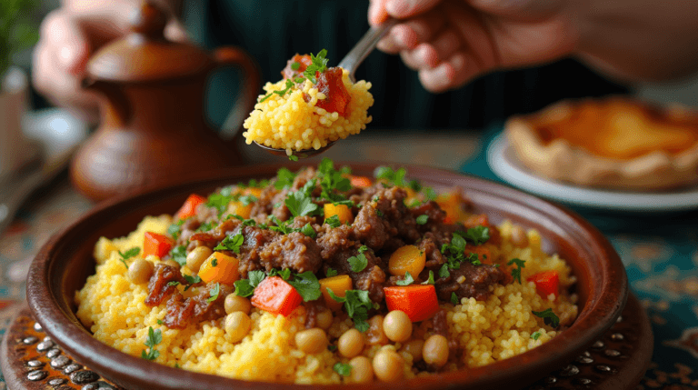 "Traditional Moroccan Couscous Recipe | Authentic North African Dish"