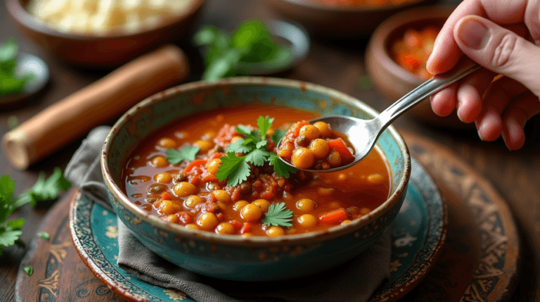 **Authentic Moroccan Harira Soup – Traditional Recipe & Warm Dining Experience**