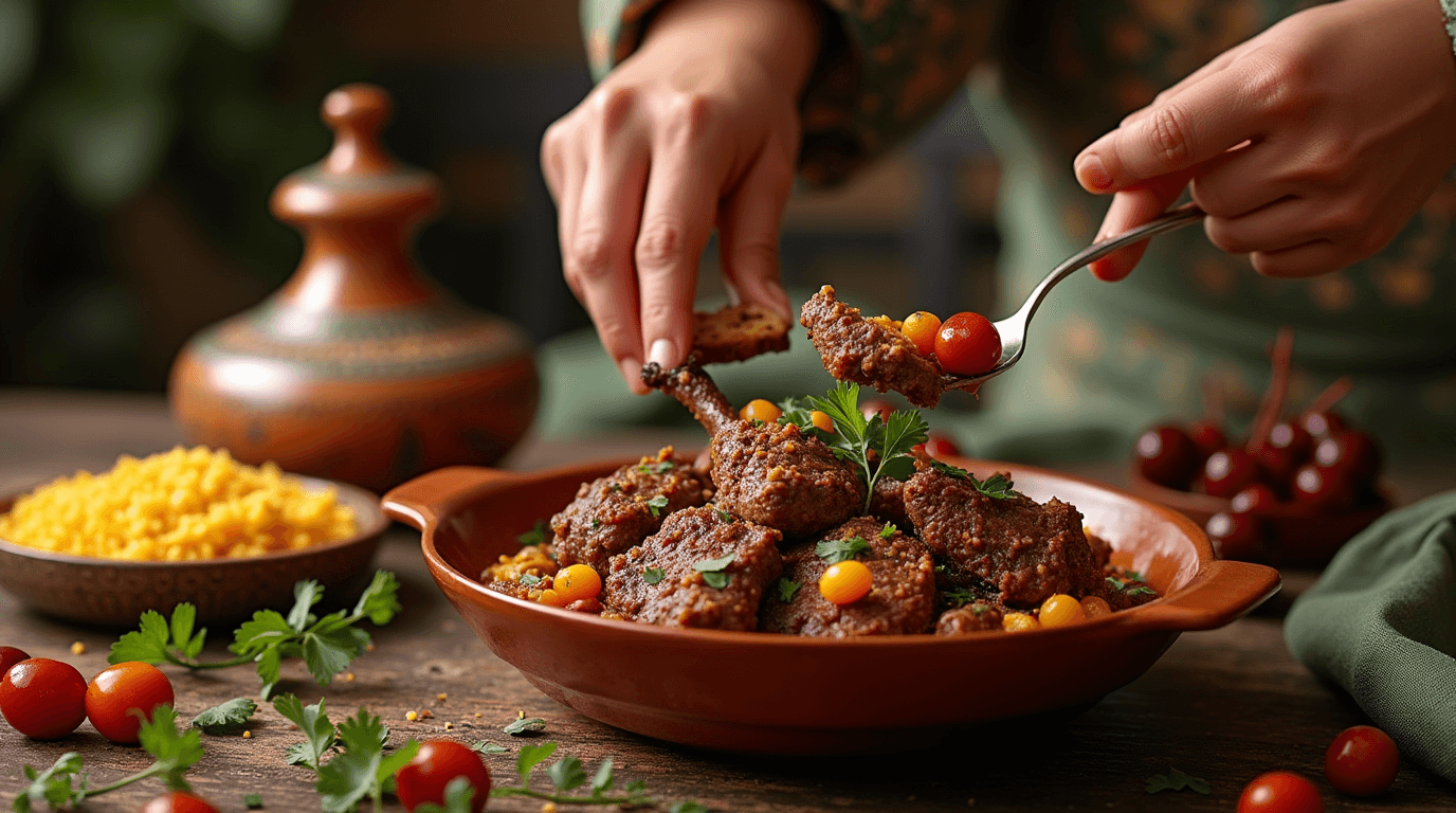 Delicious Moroccan Lamb Tagine Recipe with Aromatic Spices and Fresh Ingredients