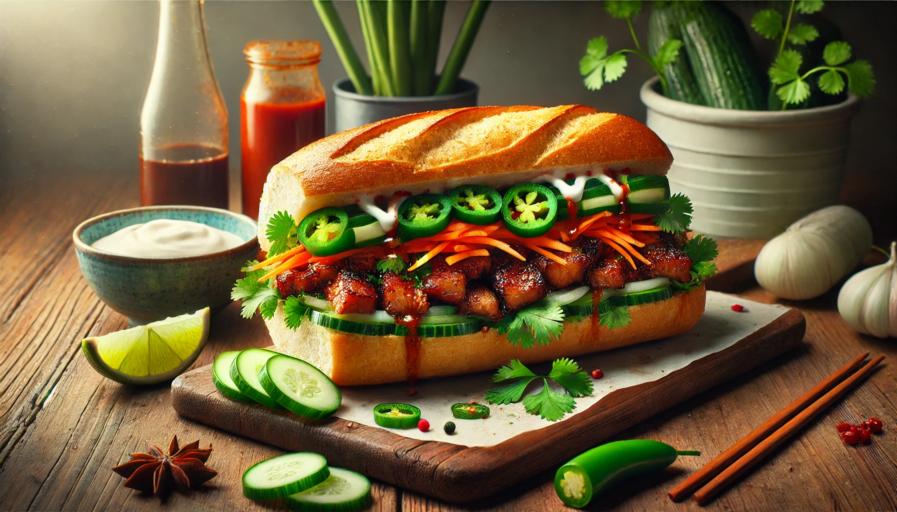 ساندويتش Banh Mi الفيتنامي